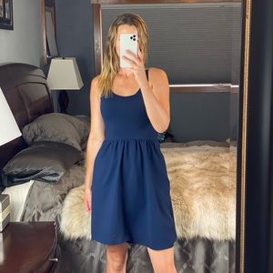 Cynthia Rowley Fit & Flare Sleeveless Navy Dress, Size Small